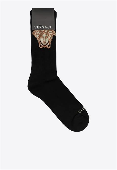 versace men's dress socks|Versace medusa socks.